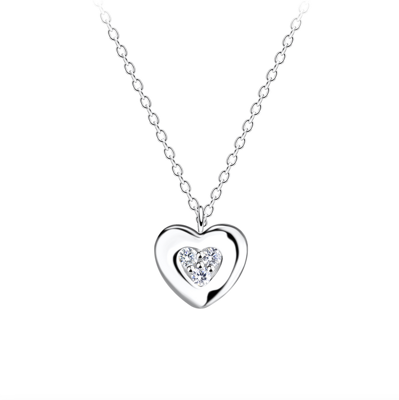 Sparkling Heart Necklace